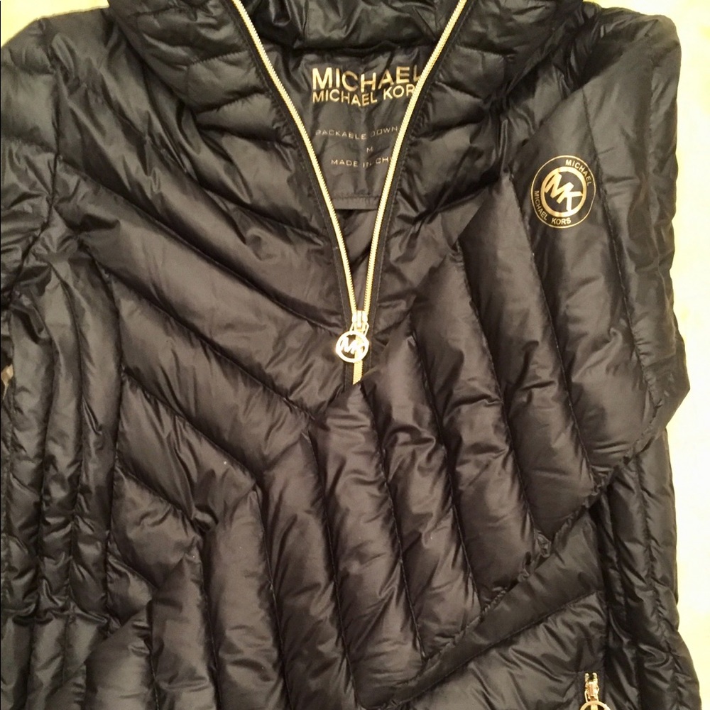 Michael Kors NEW Black Down Fill Puffer Jacket